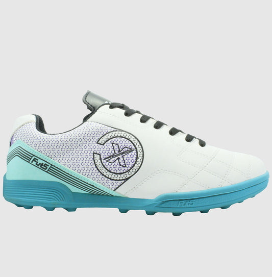 Fut5 X SPEED+3 para cancha sintetica - Blanca/Turquesa