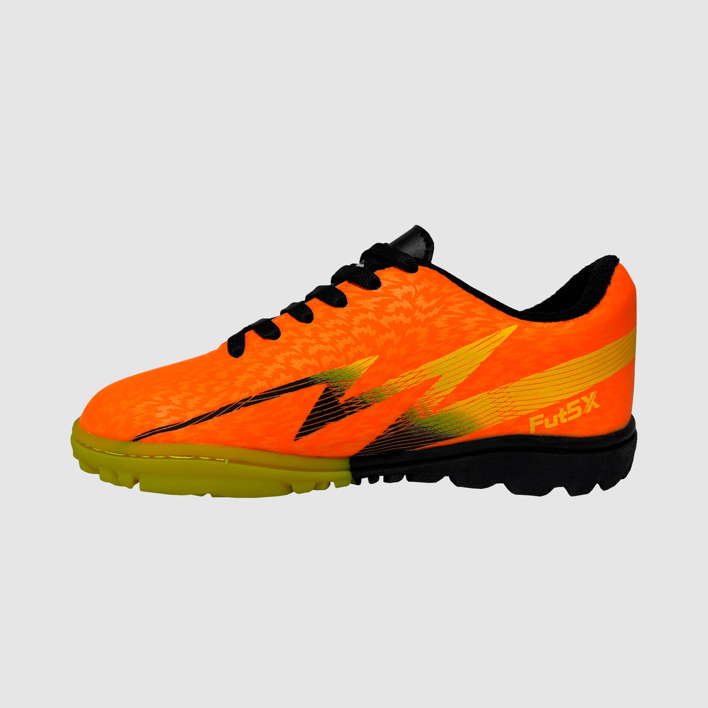 Zapatillas multicancha Fut5 X KICKSSOFT Naranja - KIDS