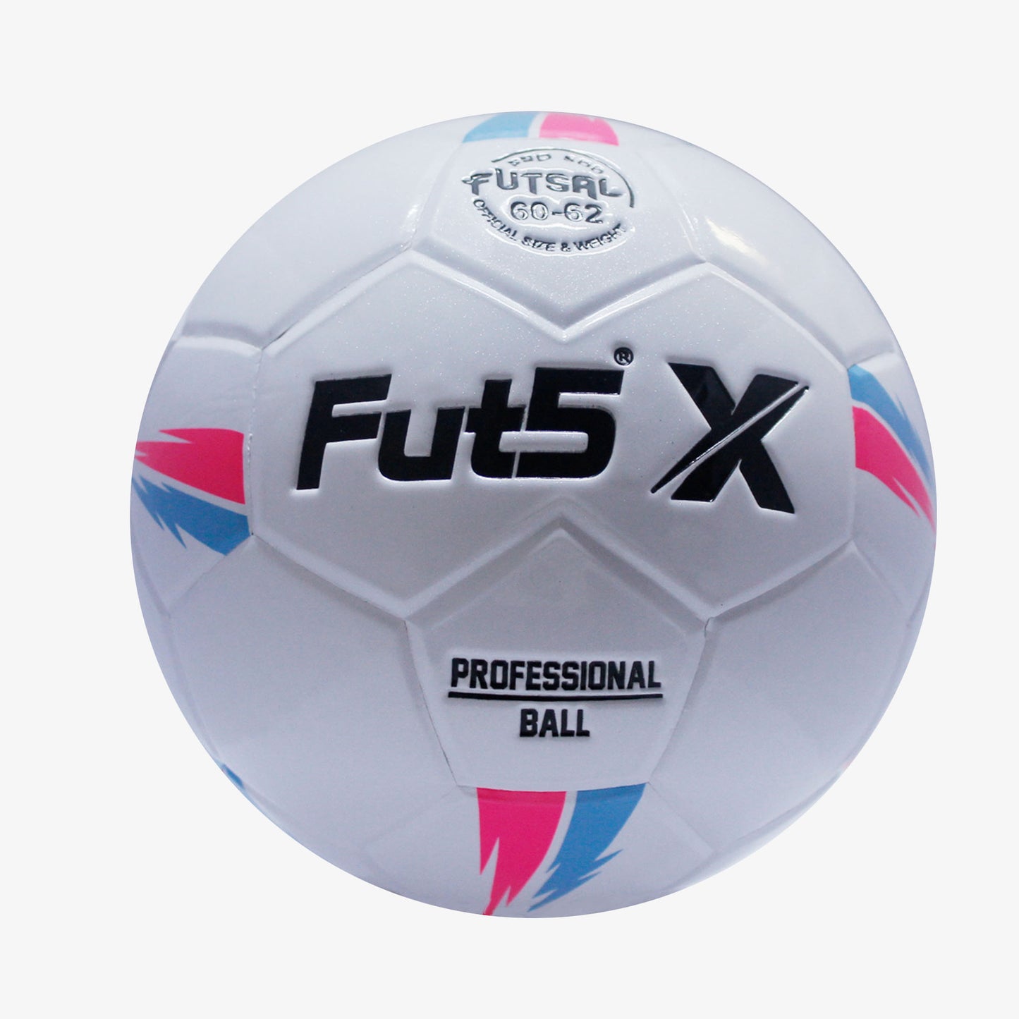Balón Fut5 X Blanco/Fuxia