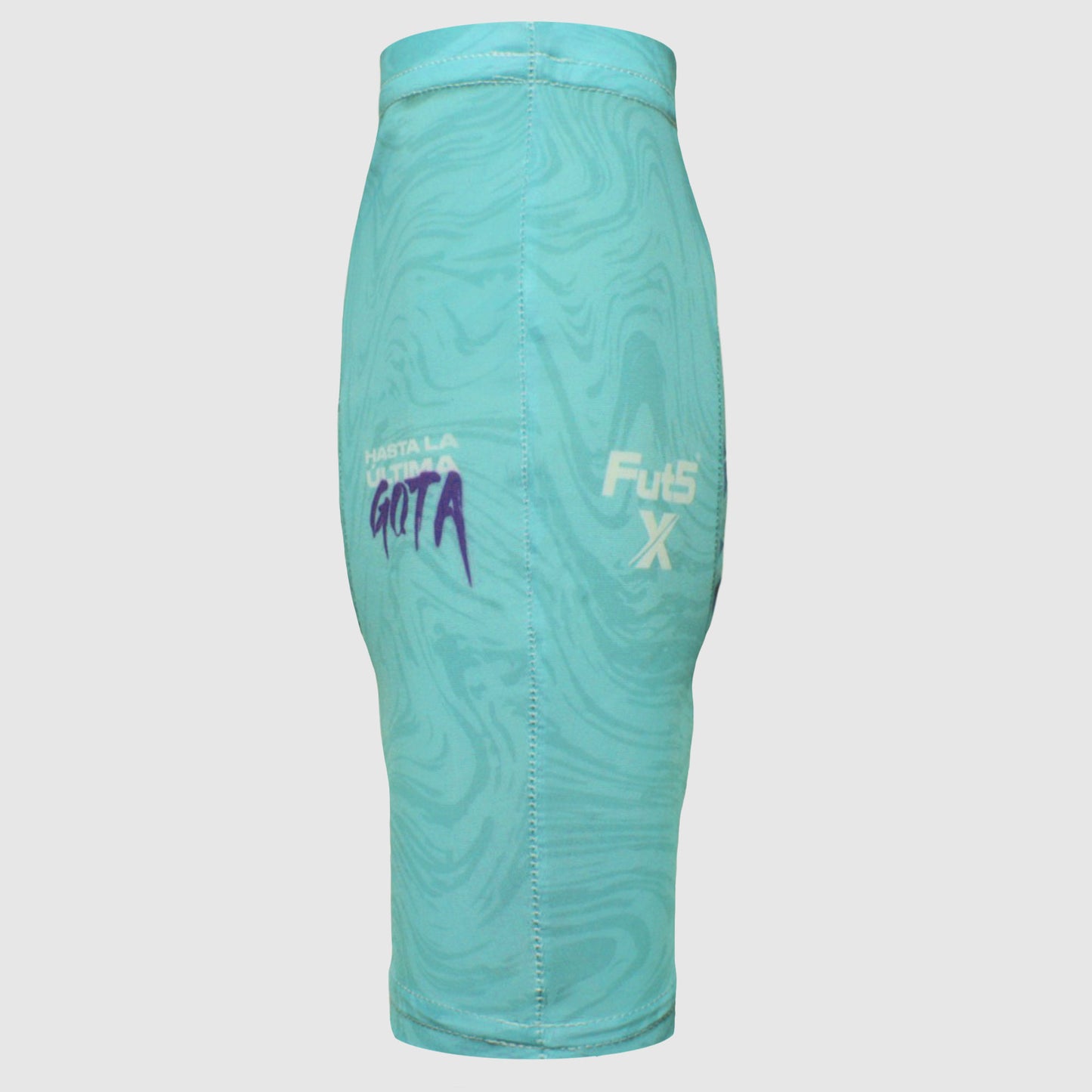 Canilleras para microfutbol Fut5 X ELASTIC TECH - Turquesa/Morado