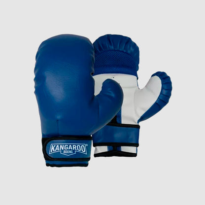 Guante De Boxeo Kangaroo Boxing Con Correa Azul