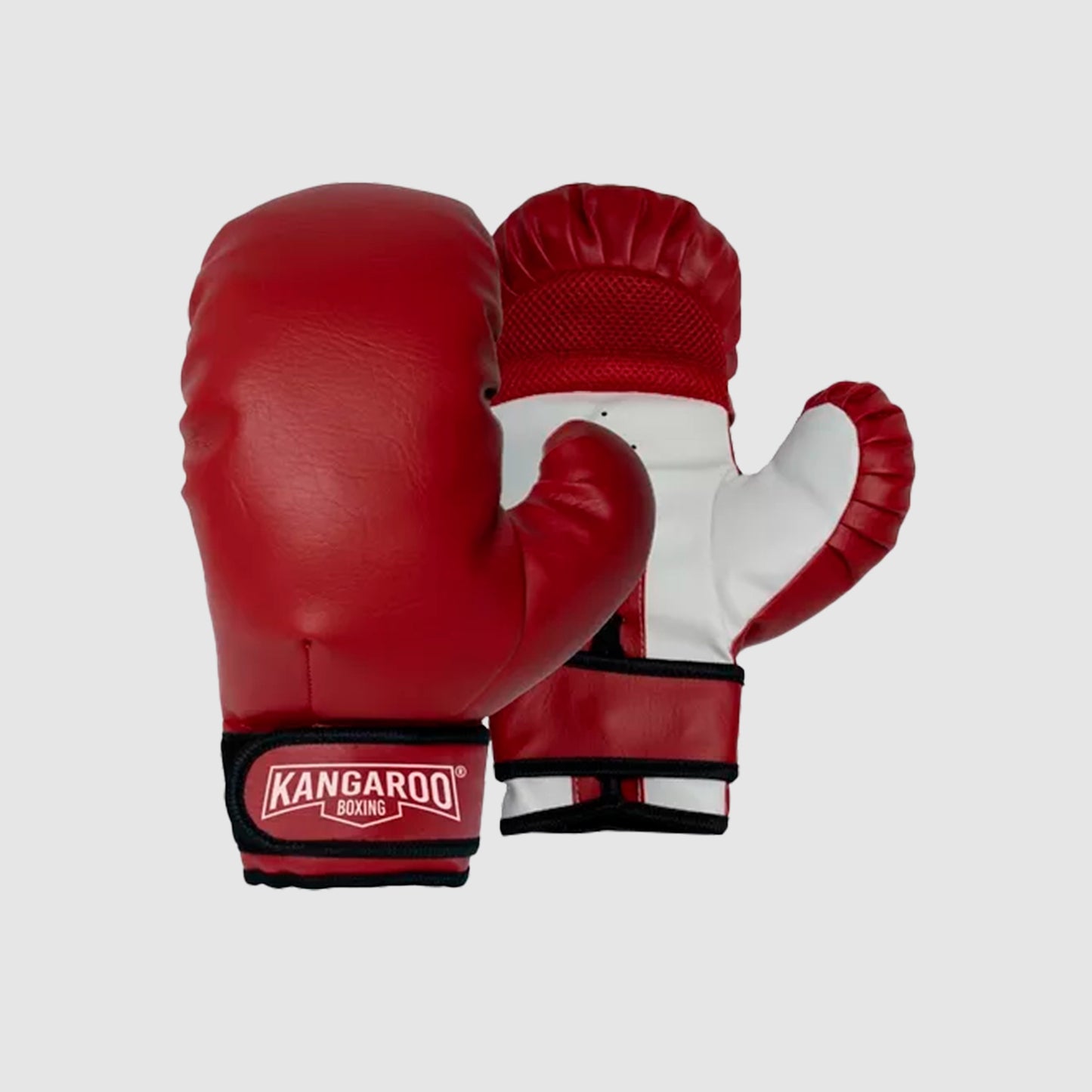 Guante De Boxeo Kangaroo Boxing Con Correa Rojo