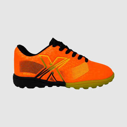 Zapatillas multicancha Fut5 X KICKSSOFT Naranja - KIDS