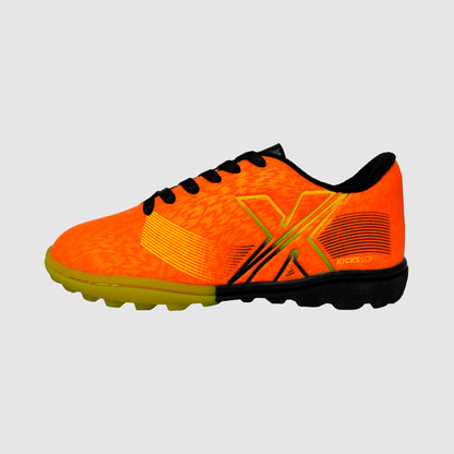 Zapatillas multicancha Fut5 X KICKSSOFT Naranja - KIDS