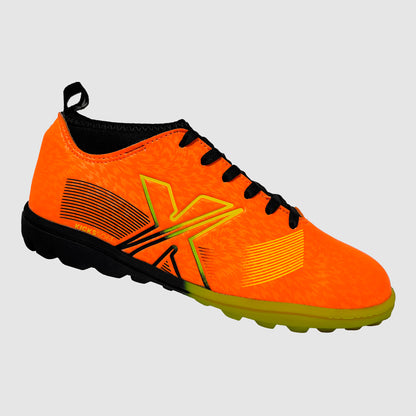 Zapatillas multicancha Fut5 X KICKSSOFT Naranja - Junior