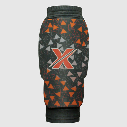 Canilleras para microfutbol Fut5 X ELASTIC TECH - Negras/Naranja