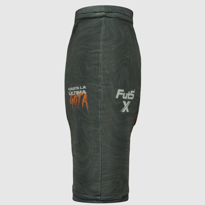 Canilleras para microfutbol Fut5 X ELASTIC TECH - Negras/Naranja