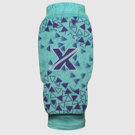 Canilleras para microfutbol Fut5 X ELASTIC TECH - Turquesa/Morado