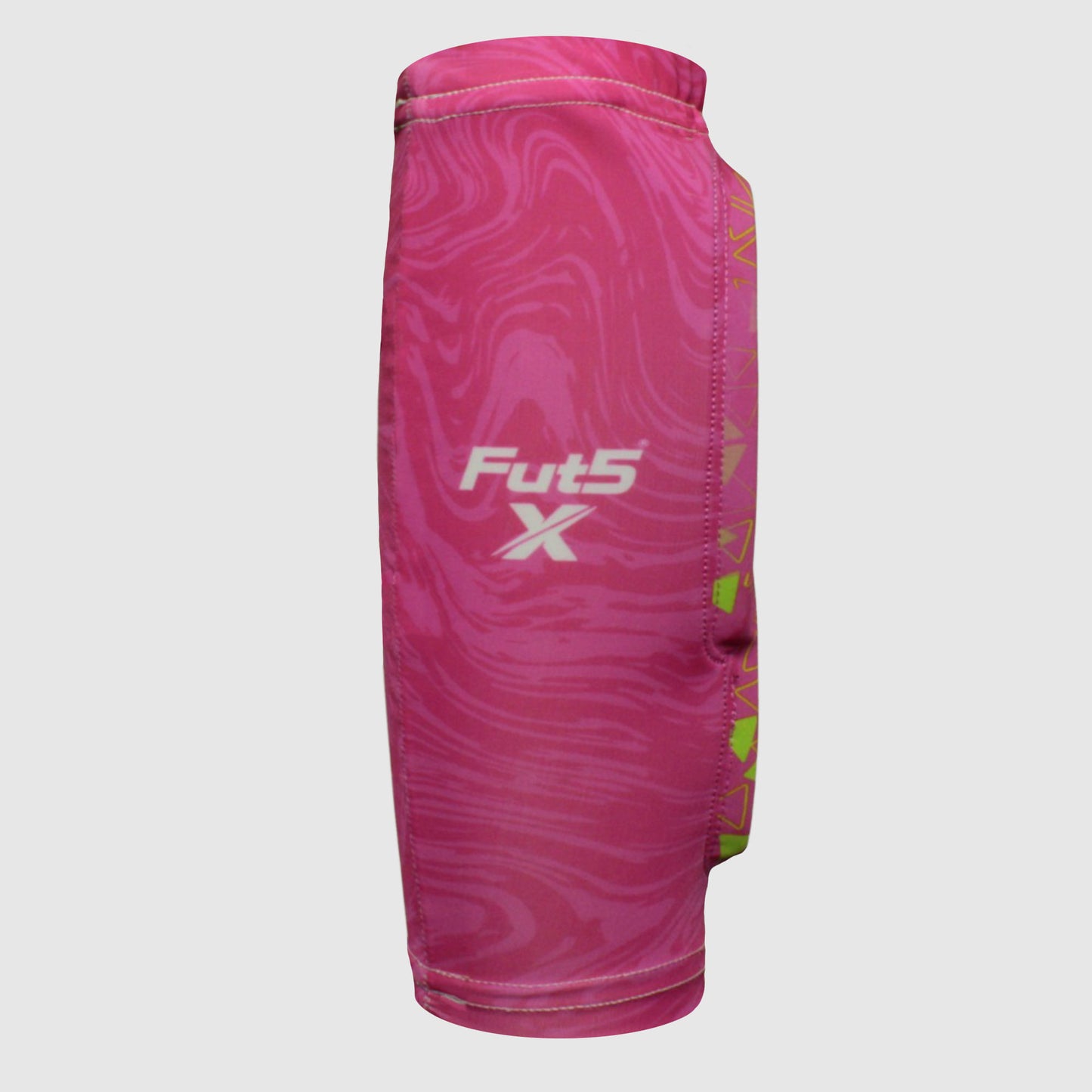 Canilleras para microfutbol Fut5 X ELASTIC TECH - Fucsia/Verde