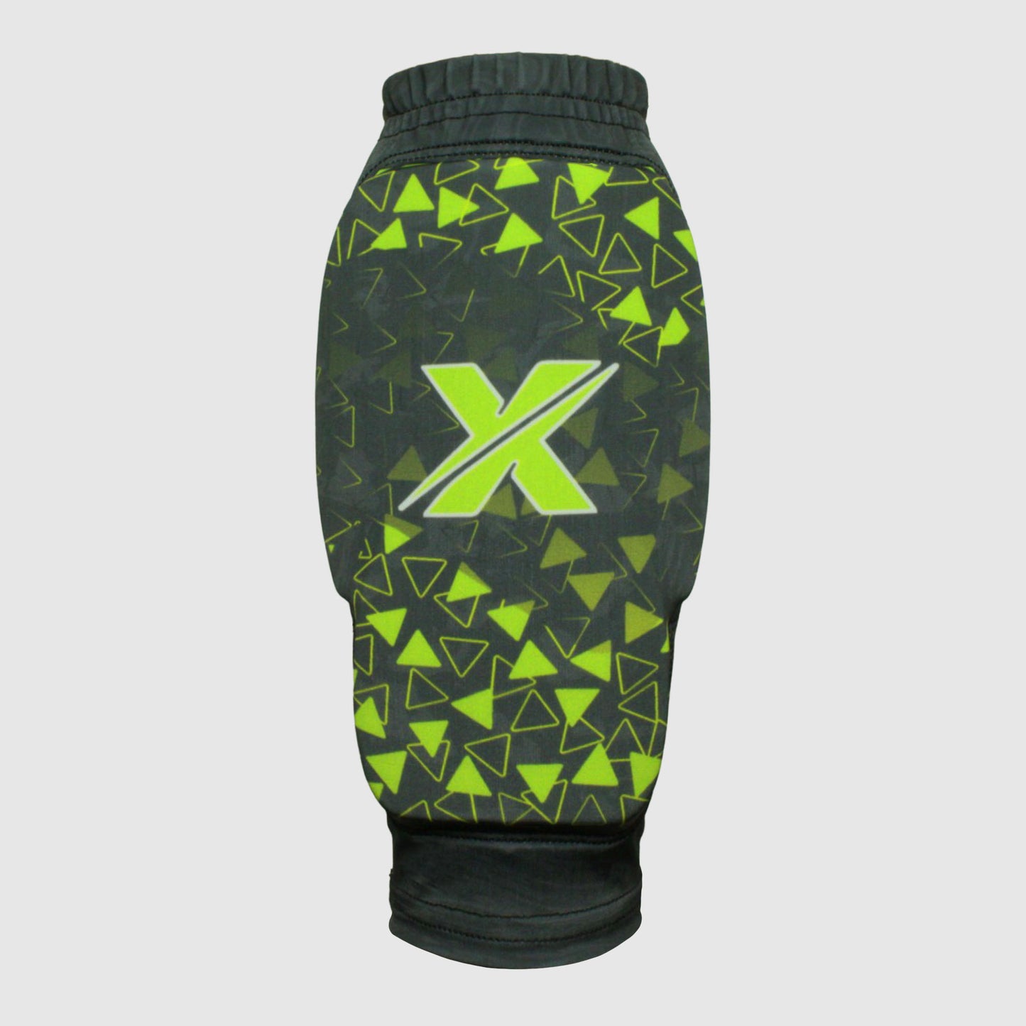 Canilleras para microfutbol Fut5 X ELASTIC TECH - Negras/Verde