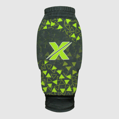 Canilleras para microfutbol Fut5 X ELASTIC TECH - Negras/Verde