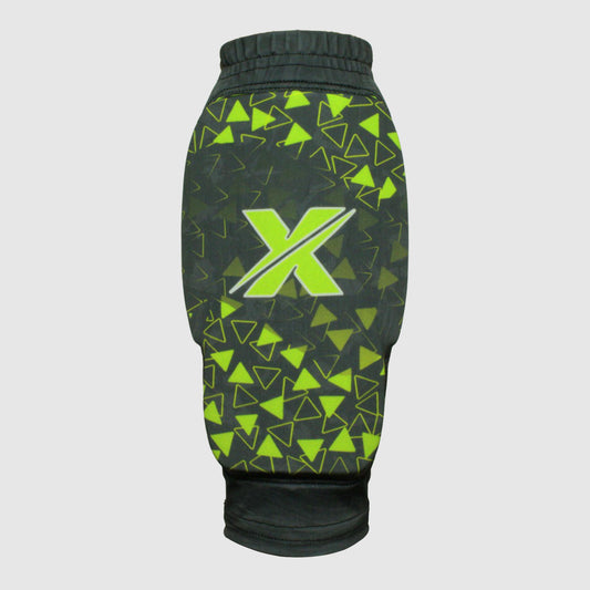 Canilleras para microfutbol Fut5 X ELASTIC TECH - Negras/Verde
