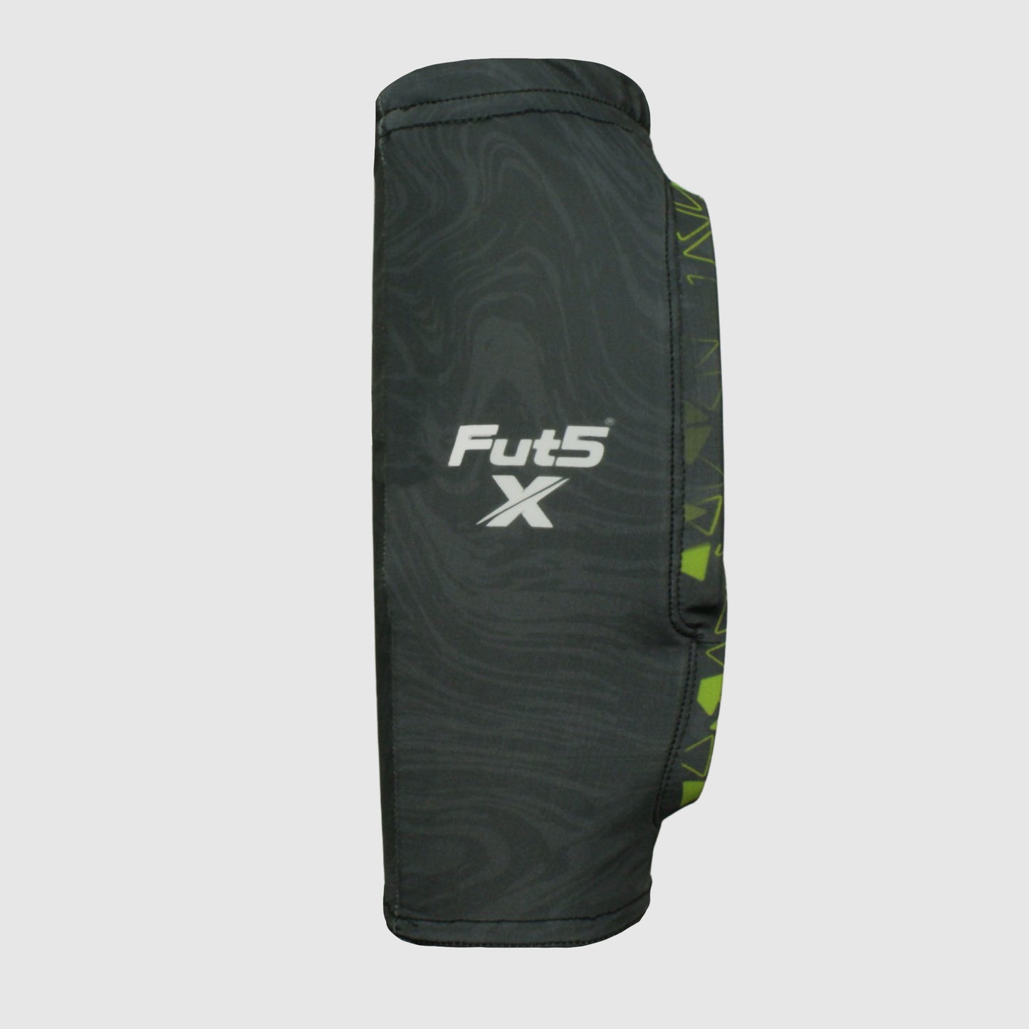 Canilleras para microfutbol Fut5 X ELASTIC TECH - Negras/Verde